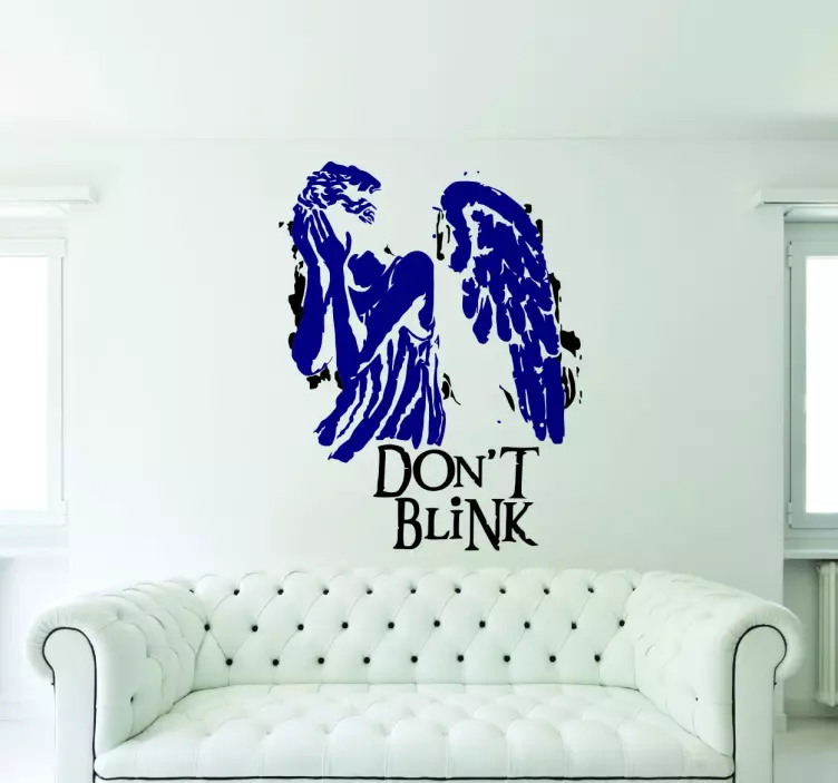 Vinilo decorativo dont blink - TenVinilo