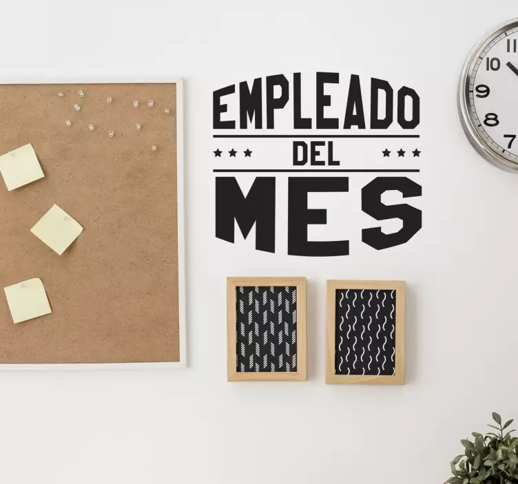 Vinilo decorativo empleado del mes - TenVinilo
