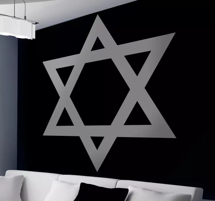 Vinilo decorativo estrella de David - TenVinilo