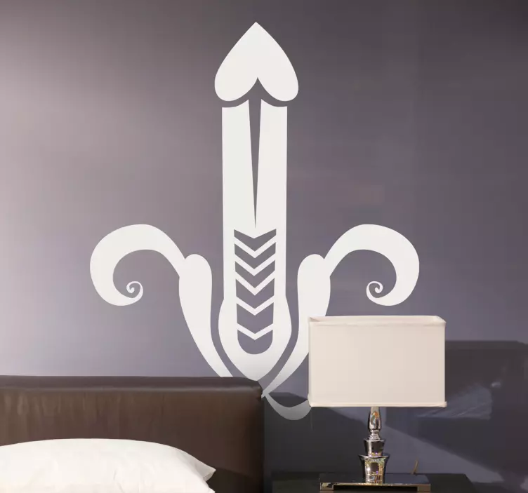 Vinilo decorativo figura abstracta pene - TenVinilo