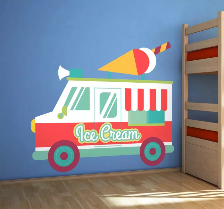 Vinilo decorativo food truck helados - TenVinilo