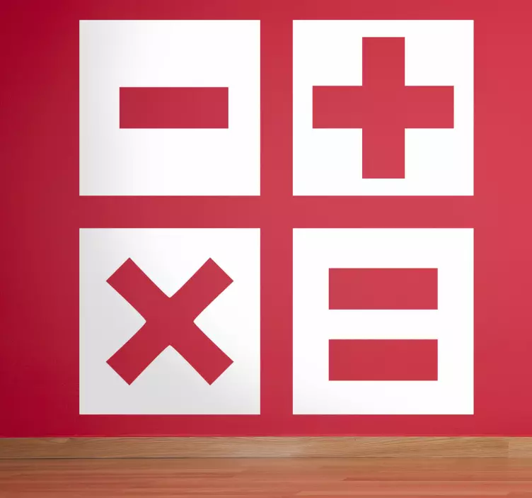 Vinilo decorativo icono calculadora - TenVinilo