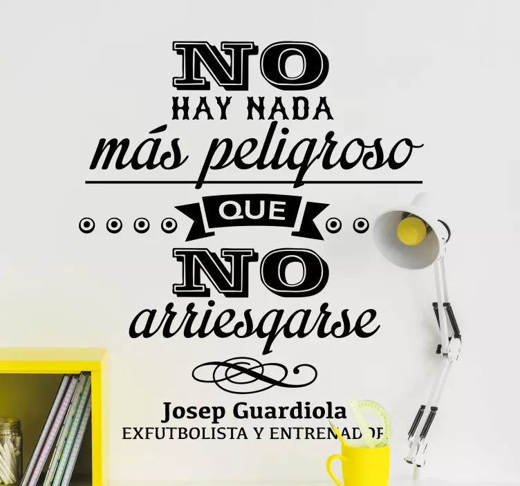 Vinilo decorativo Josep Guardiola - TenVinilo