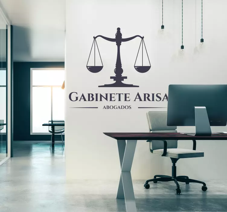 Vinilo legal escalas de justicia personalizables - TenVinilo