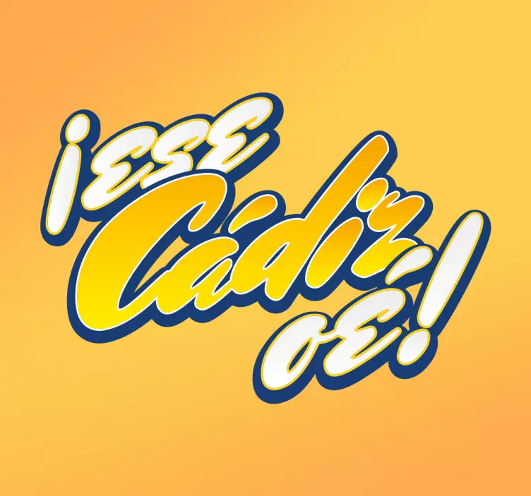 Vinilo decorativo lettering esecadi oé - TenVinilo