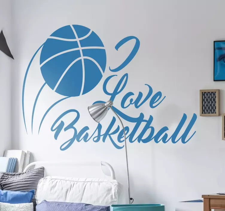 Vinilo baloncesto love basketball - TenVinilo
