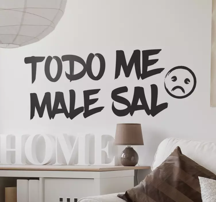 Vinilo decorativo male sal - TenVinilo