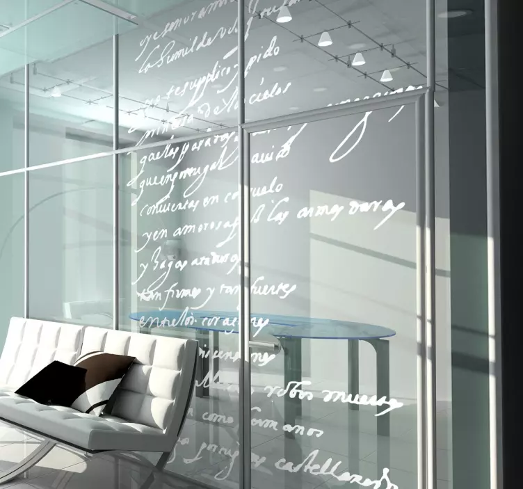 Vinilo decorativo manuscrito Cervantes - TenVinilo