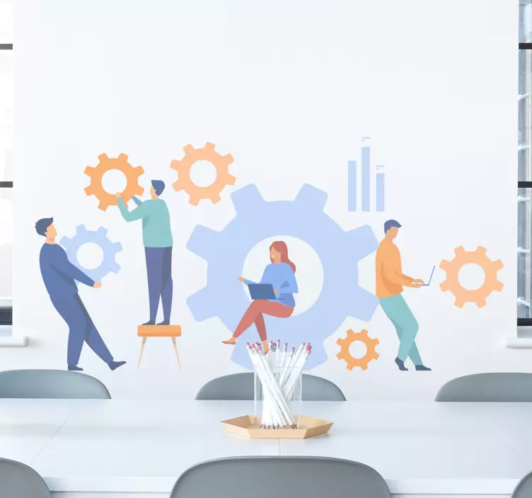 Vinilo para oficina Equipo de trabajo - TenVinilo