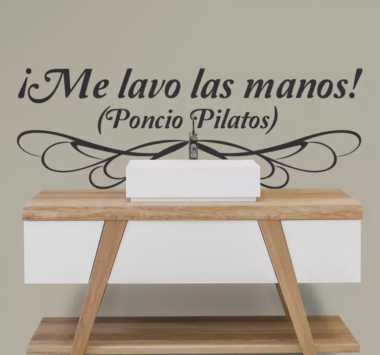 Vinilo decorativo Poncio Pilatos - TenVinilo