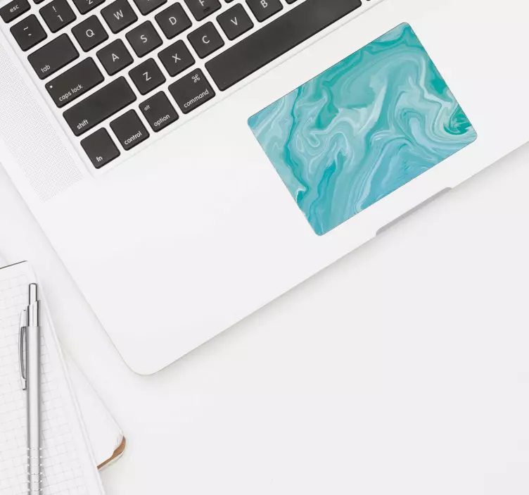 Vinilo para portátil teclado textura mármol - TenVinilo