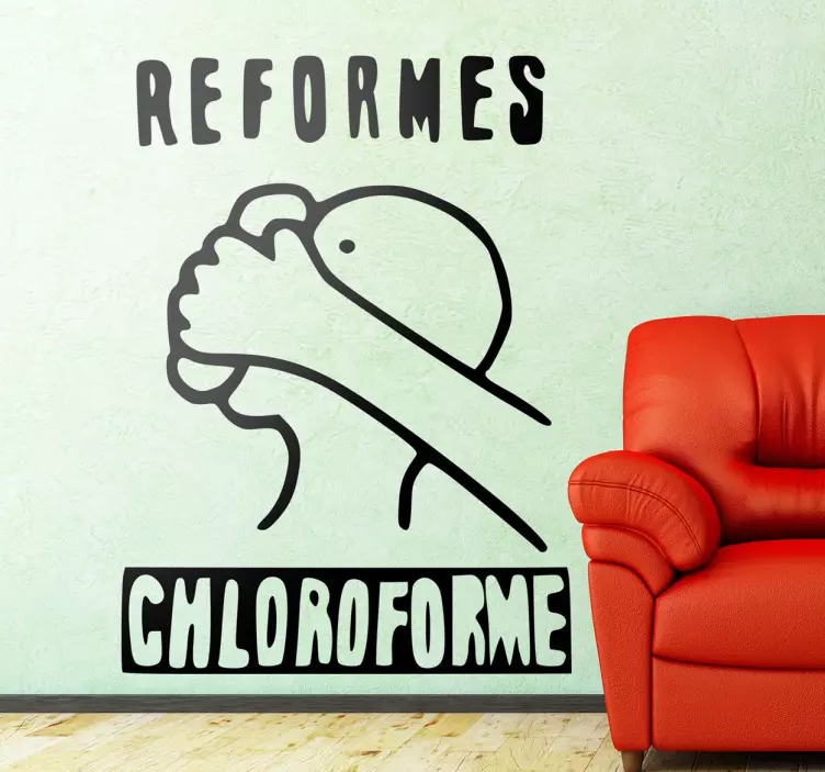 Vinilo decorativo reformes chloroforme - TenVinilo