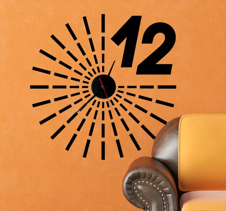 Reloj adhesivo pared progresivo - TenVinilo