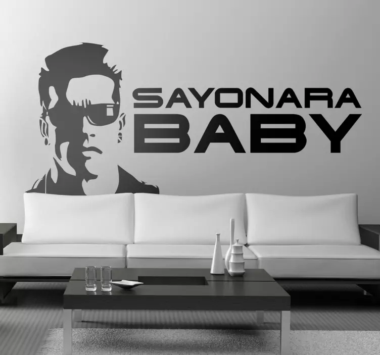 Vinilo decorativo sayonara baby - TenVinilo