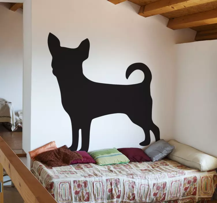 Vinilo decorativo silueta chihuahua - TenVinilo