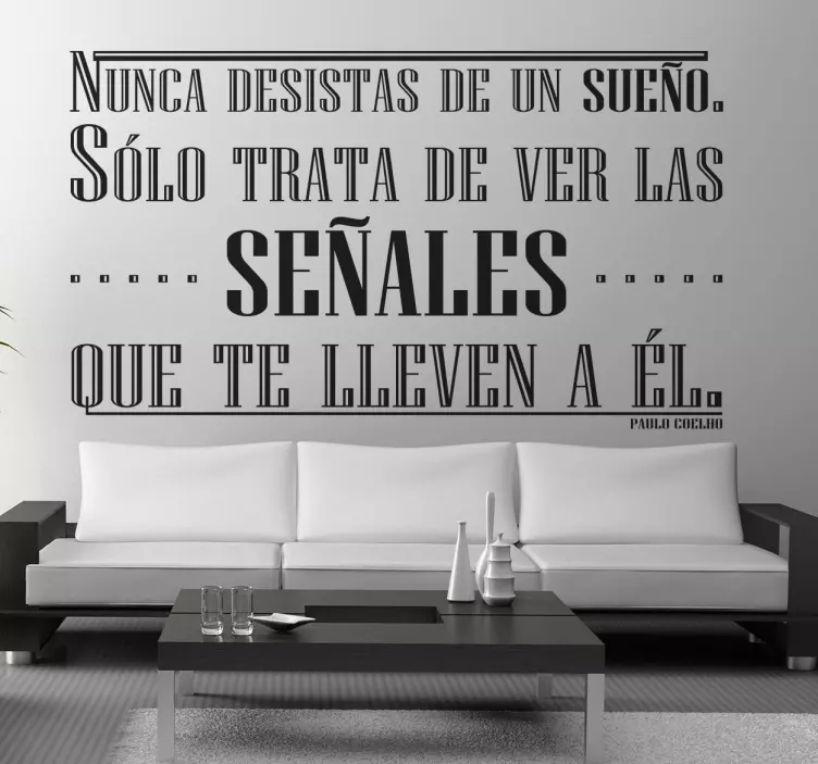 Vinilo decorativo sueño Coelho - TenVinilo