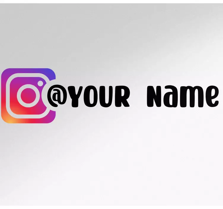 Vinilo tecnología Nombre de instagram personalizado - TenVinilo