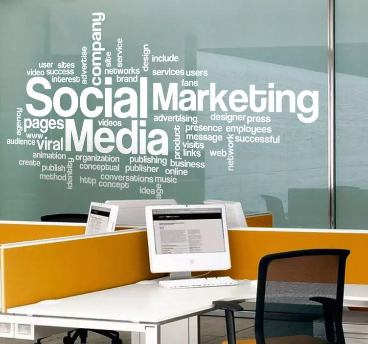 Vinilo decorativo textos marketing - TenVinilo