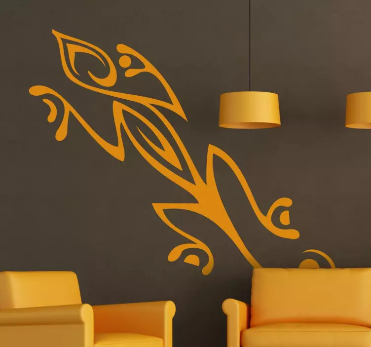 Vinilo decorativo tribal lagarto lizard - TenVinilo