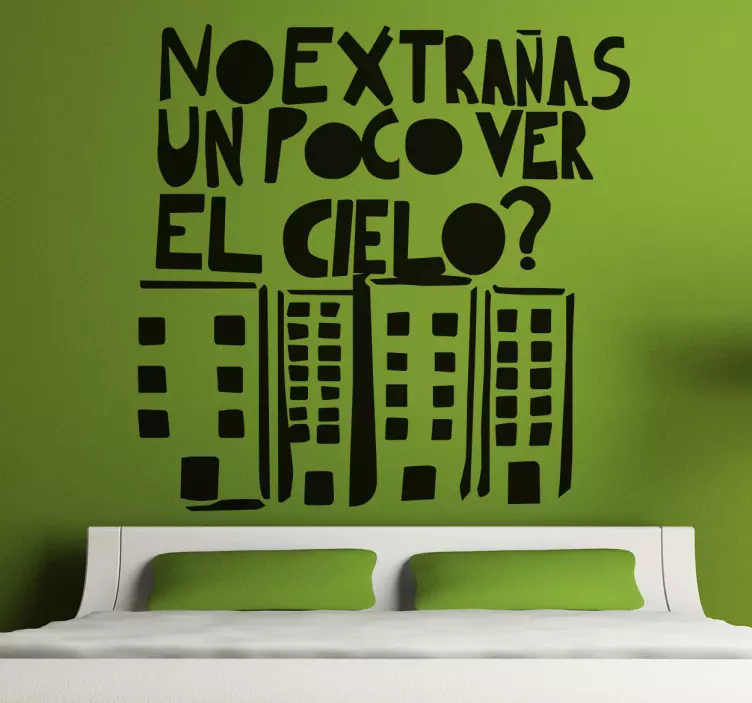 Vinilo decorativo ver el cielo - TenVinilo