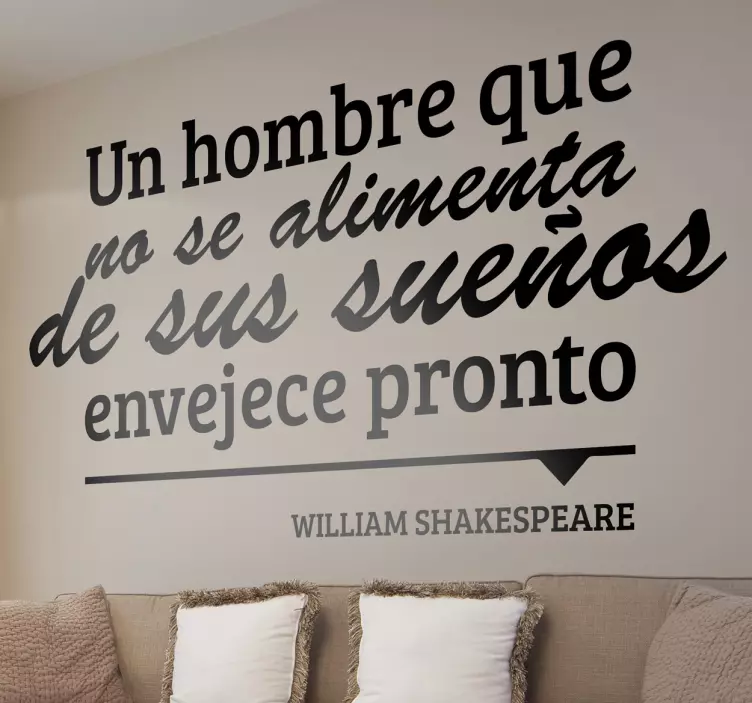 Vinilo decorativo William Shakespeare - TenVinilo