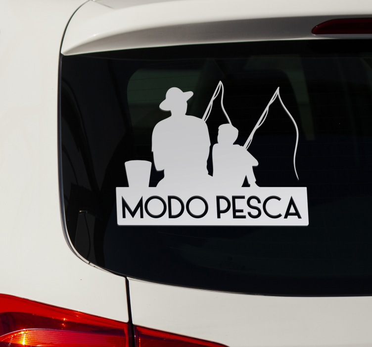 Vinilo deporte modo pesca - TenVinilo