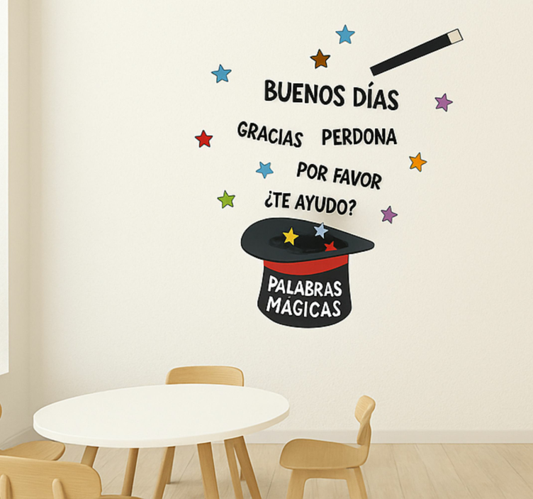 Vinilo educativo buenas maneras - TenVinilo