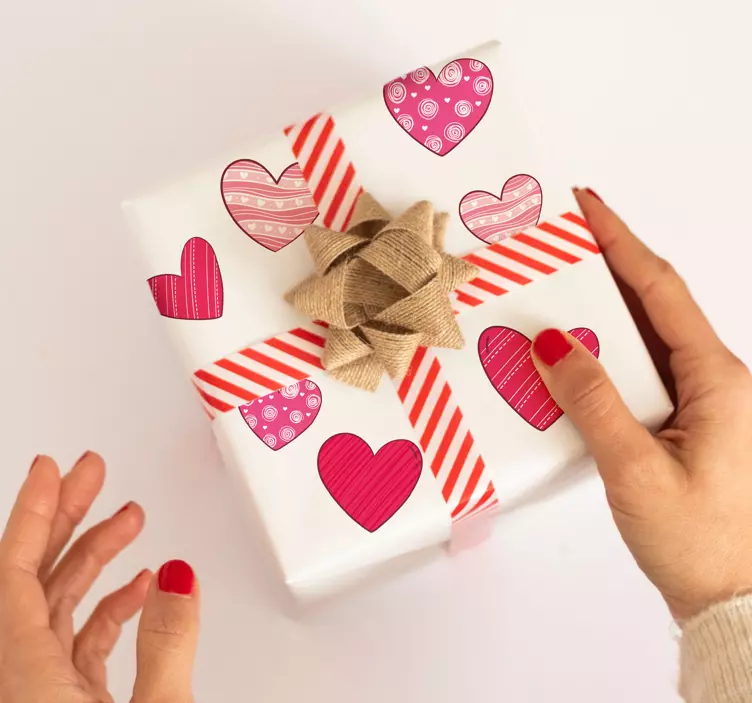 Pegatina san valentín Corazones de san valentin surtidos - TenVinilo