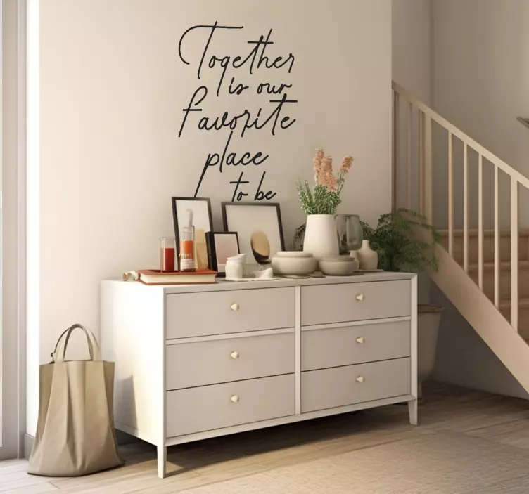 Vinilo recibidor lugar favorito - TenVinilo