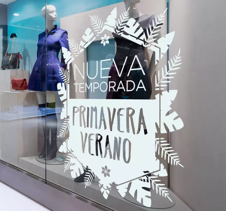 Vinilo escaparate temporada primavera verano - TenVinilo