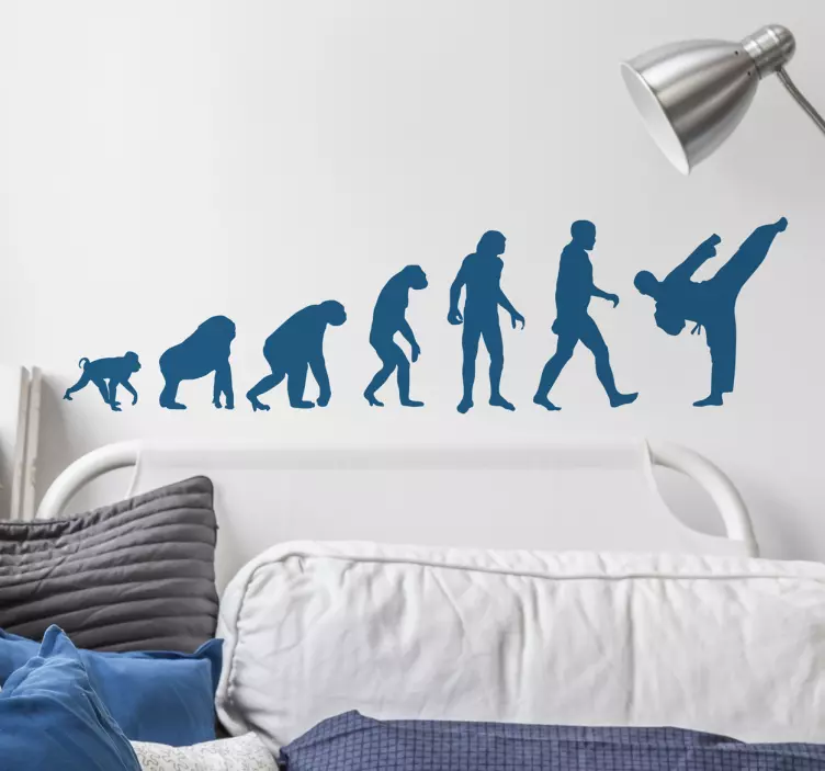 Vinilo evolución humana karate - TenVinilo