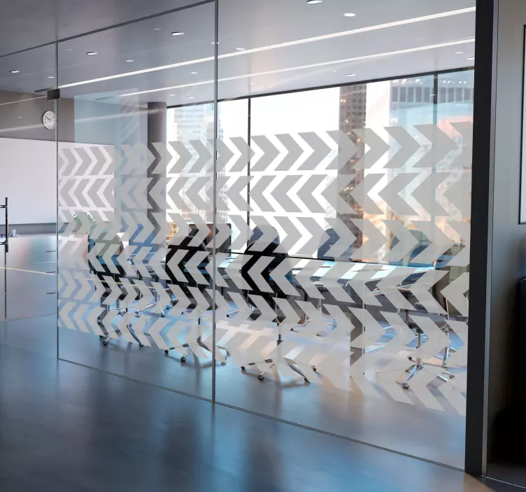 Pegatina con formas flechas para oficina - TenVinilo