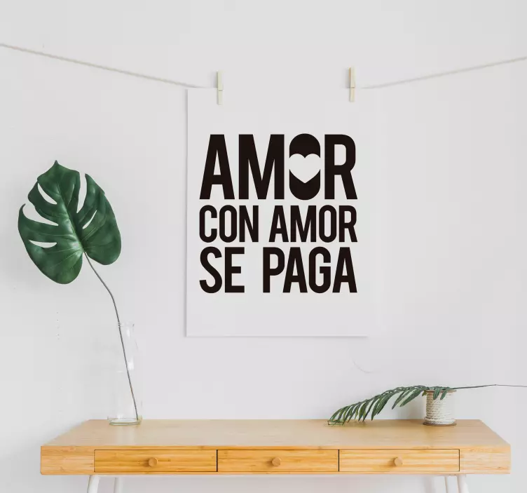 Vinilo frase Dicho de amor - TenVinilo