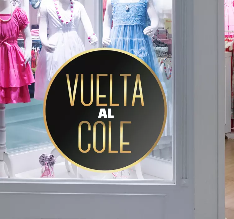 Vinilo frase elegante vuelta al cole - TenVinilo