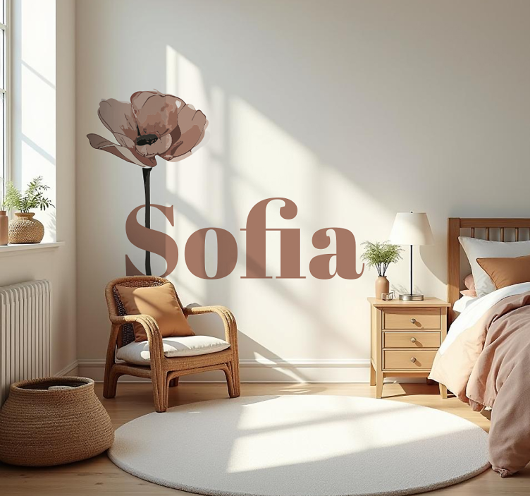 Vinilo PlayStation flor mocha mousse - TenVinilo