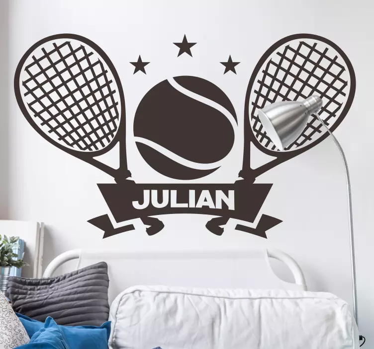 Vinilo frase Tenis Personalizable - TenVinilo