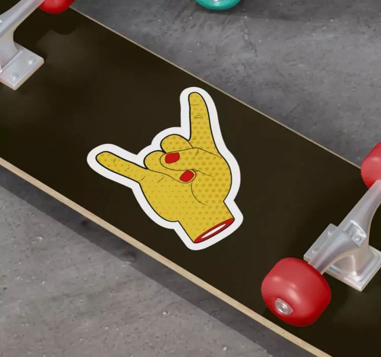 Vinilo fútbol símbolo de gesto de la mano - TenVinilo