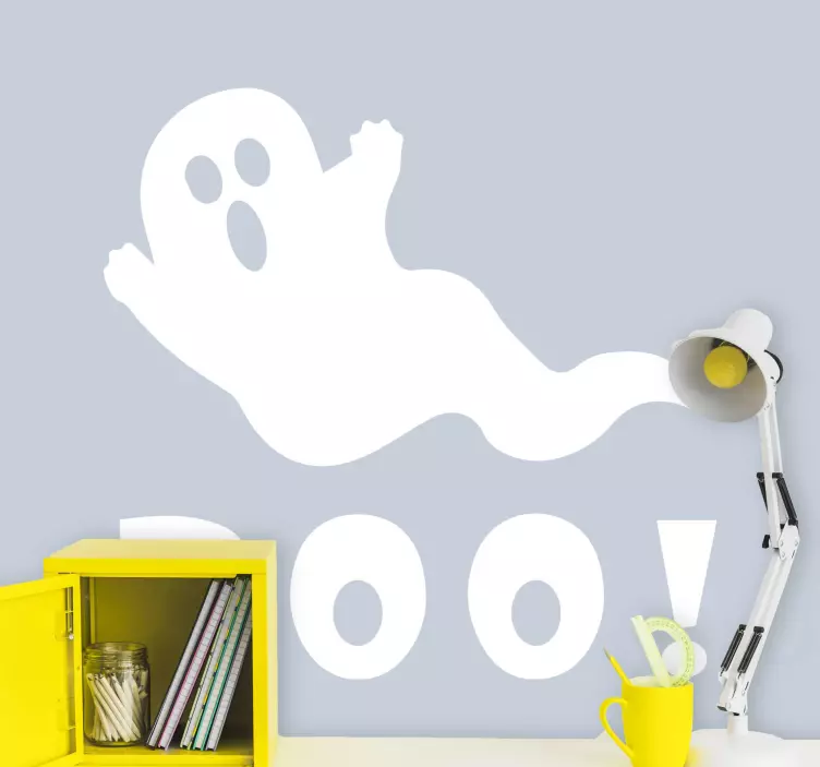 Pegatina Halloween fantasma asustando - TenVinilo