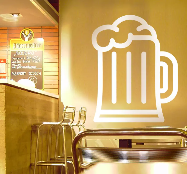 Vinilo icono bebida cerveza - TenVinilo