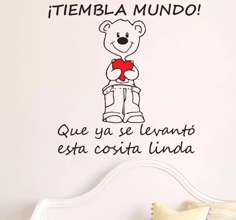 Vinilo infantil cosita linda - TenVinilo