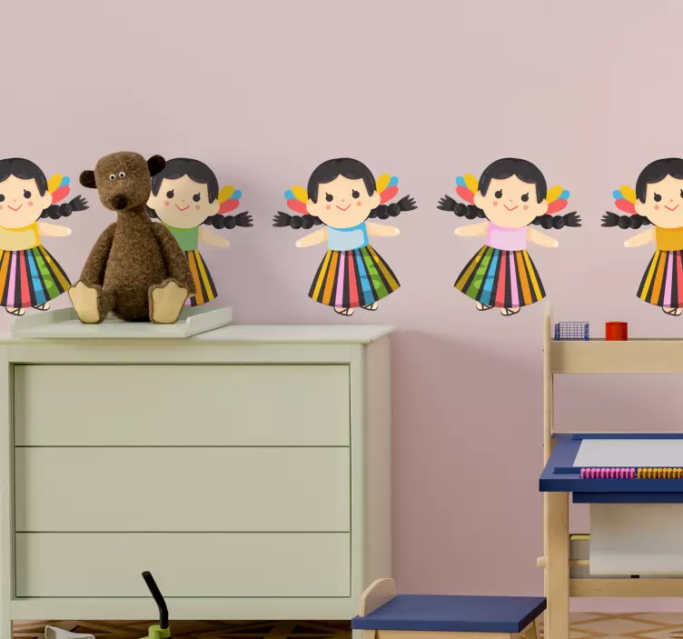 Vinilo infantil Muñecas María - TenVinilo