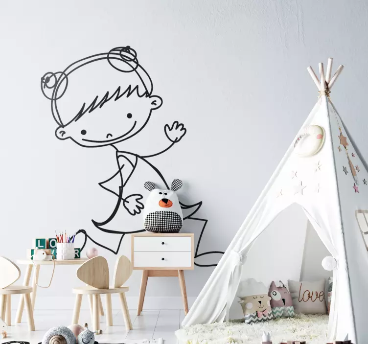 Vinilo infantil nena - TenVinilo