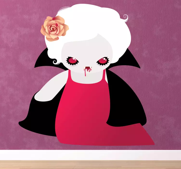 Vinilo infantil vampiresa sangrienta - TenVinilo