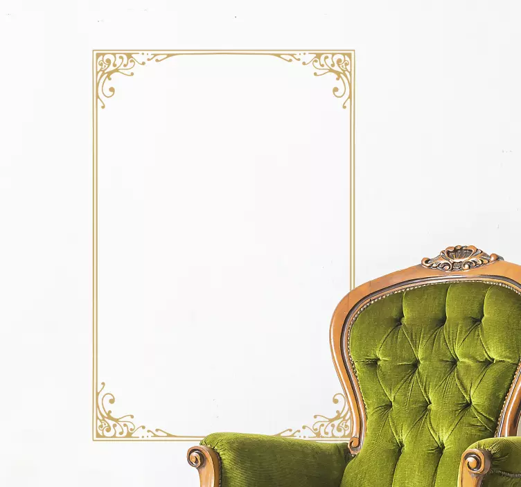 Vinilo para marco de espejo vintage - TenVinilo