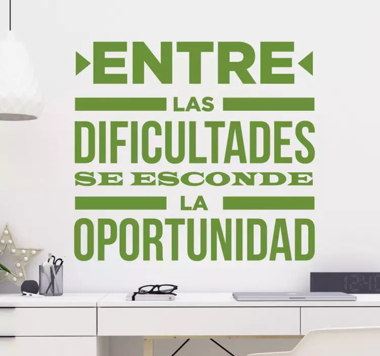 Vinilo mensajes tipográficos Einstein - TenVinilo