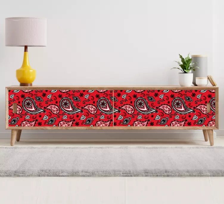 Vinilo para mueble Diseño con corazones - TenVinilo