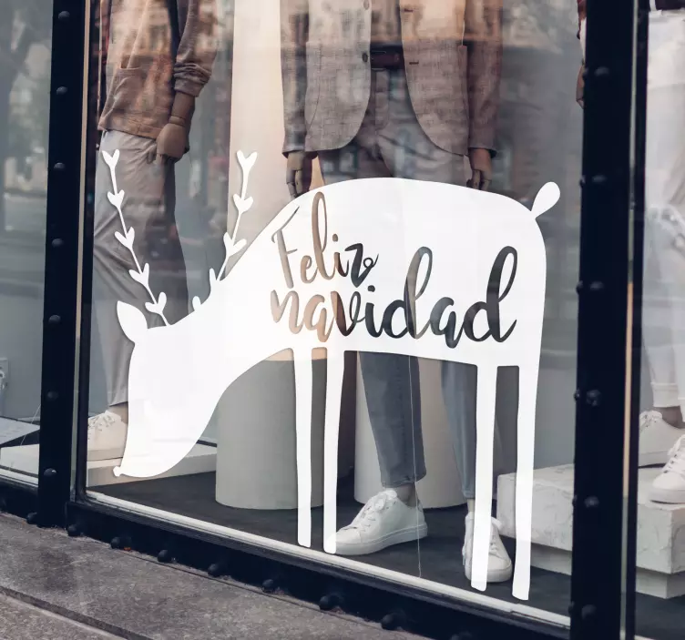 Vinilo Navidad Reno - TenVinilo