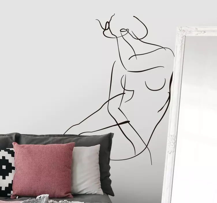 Vinilo original arte minimalista pintura - TenVinilo