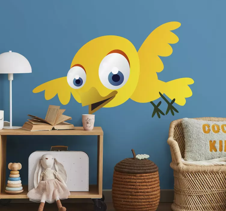 Vinilo pájaro amarillo - TenVinilo