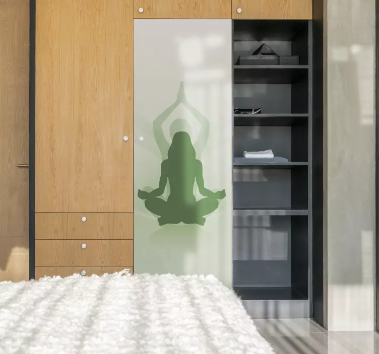 Vinilo para muebles de yoga estilo zen - TenVinilo